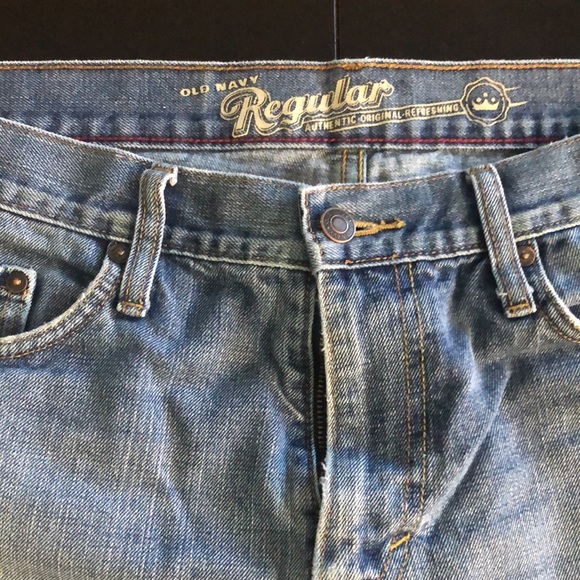 Old Navy Men’s Medium Vintage Regular Jeans 34 X 32 - Picture 4 of 8